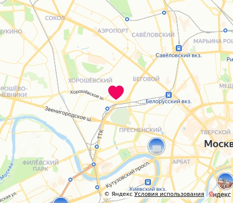 На карте