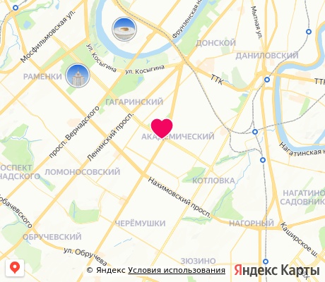 На карте