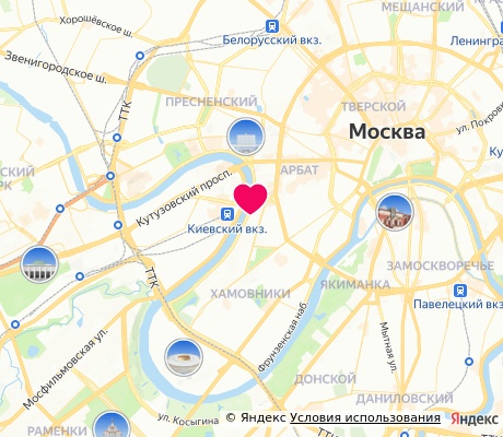 На карте