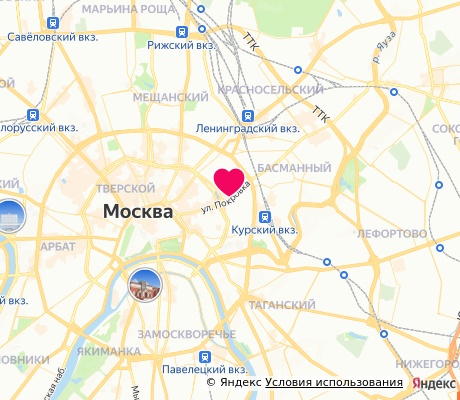 На карте