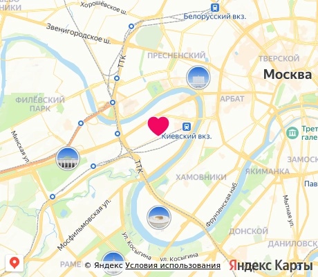 На карте