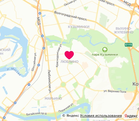 На карте