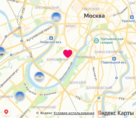 На карте
