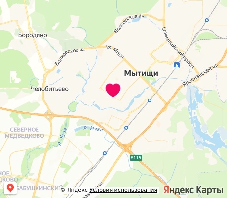 На карте