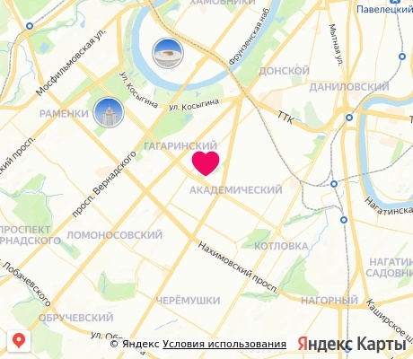 На карте