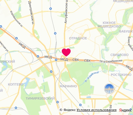 На карте