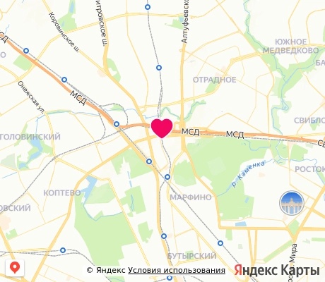 На карте