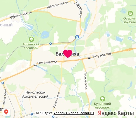 На карте