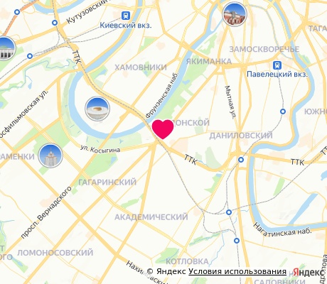 На карте