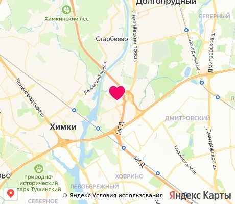 На карте