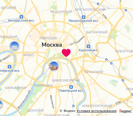 На карте