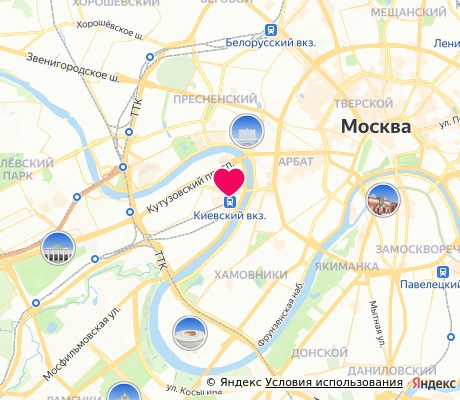 На карте