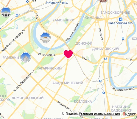 На карте