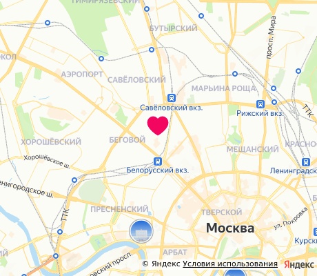 На карте