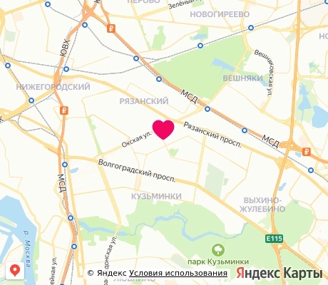 На карте
