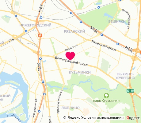 На карте