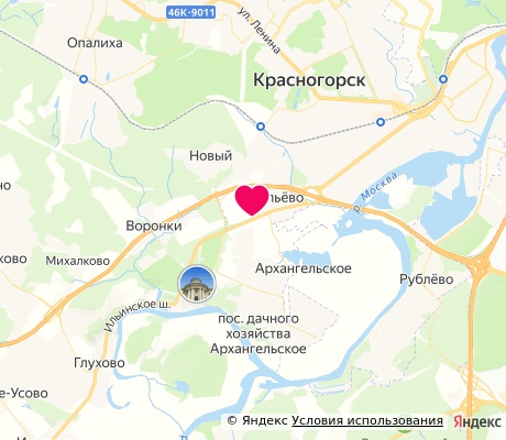 На карте