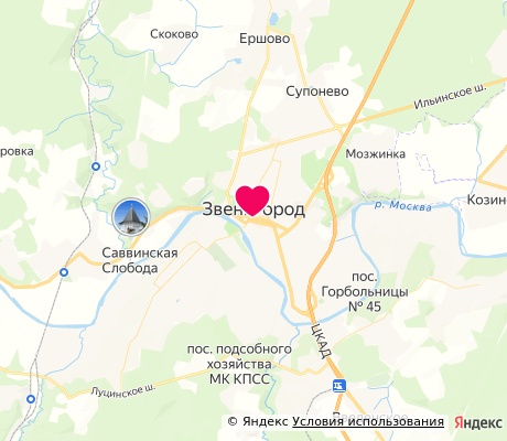 На карте