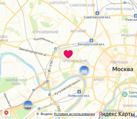 На карте