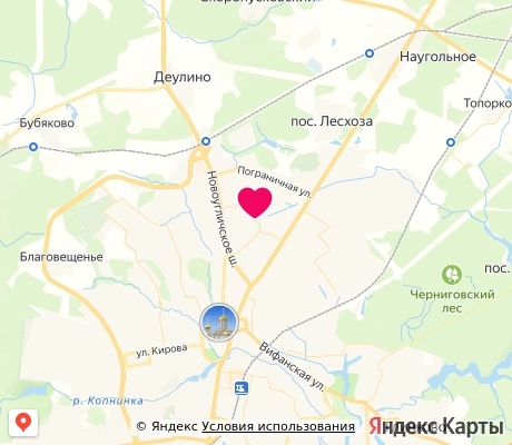 На карте