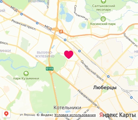 На карте