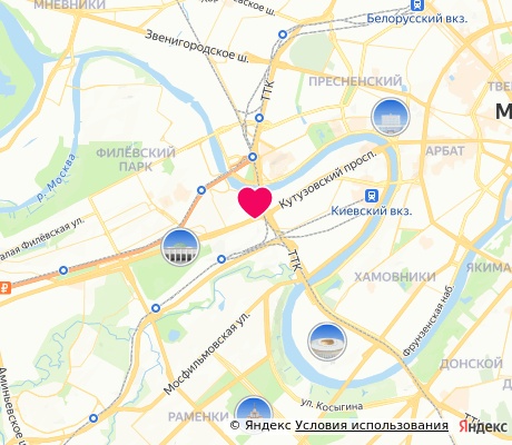 На карте
