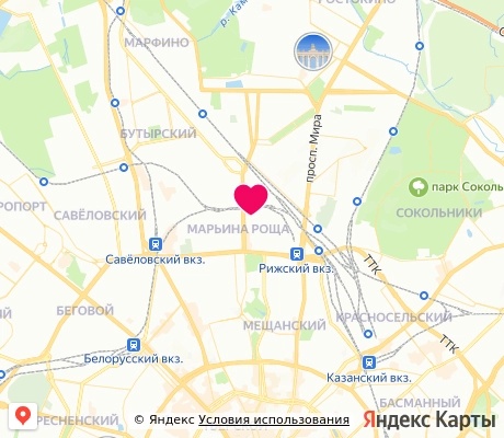 На карте