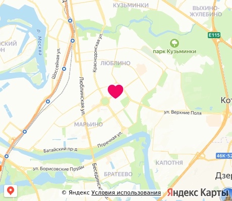 На карте