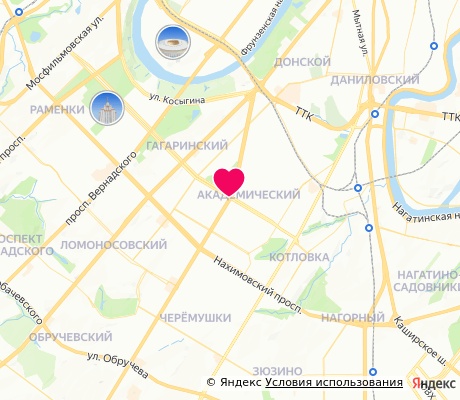 На карте