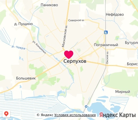 На карте
