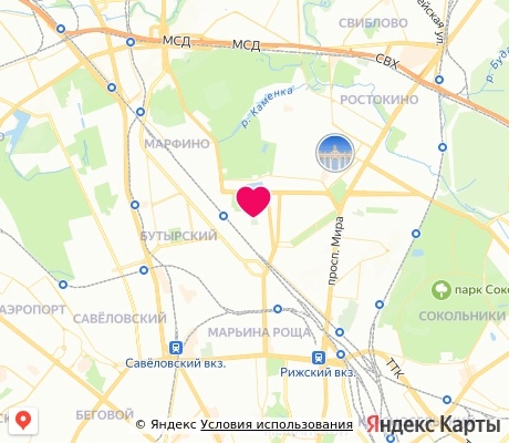 На карте