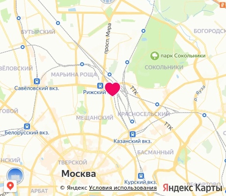 На карте