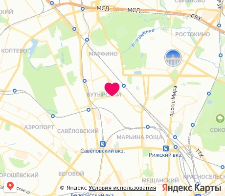 На карте