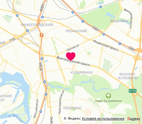 На карте