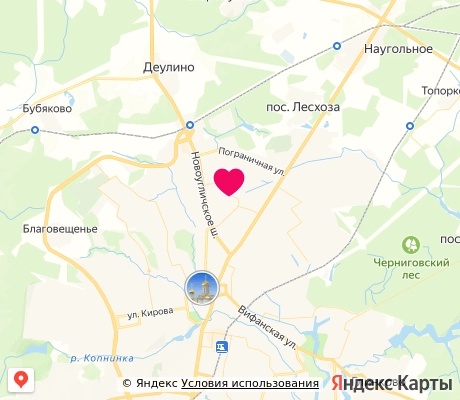 На карте