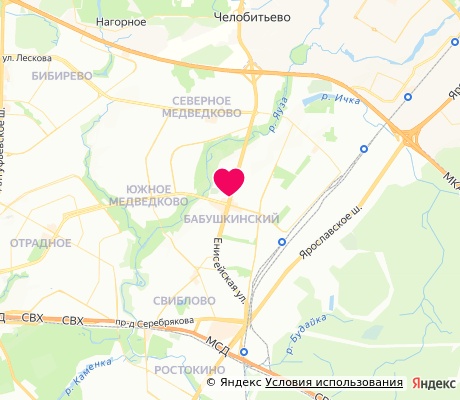 На карте