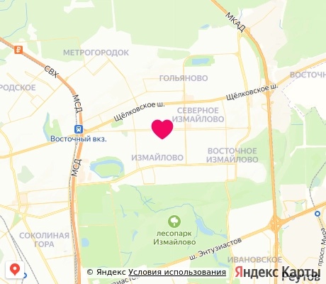 На карте
