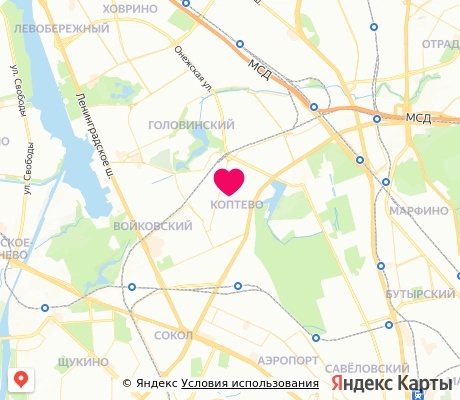 На карте