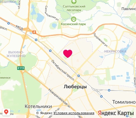 На карте
