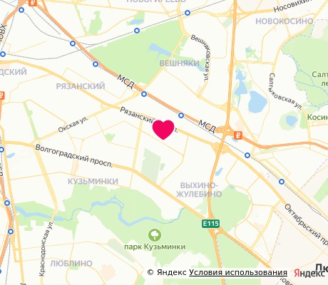 На карте