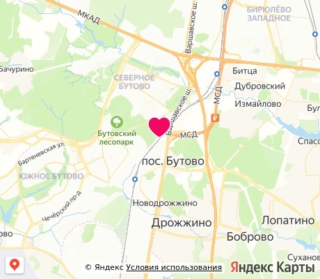 На карте