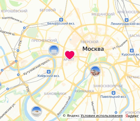 На карте