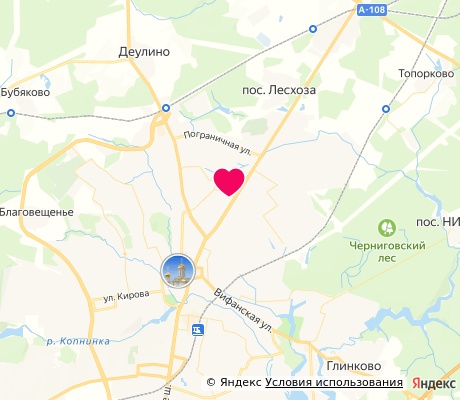 На карте