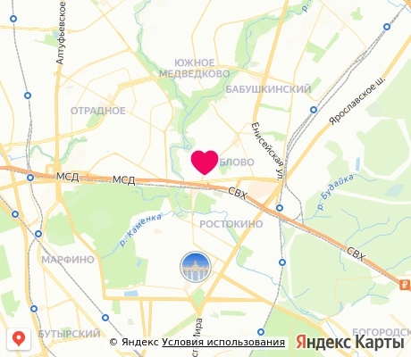 На карте