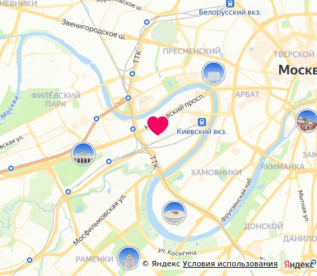 На карте