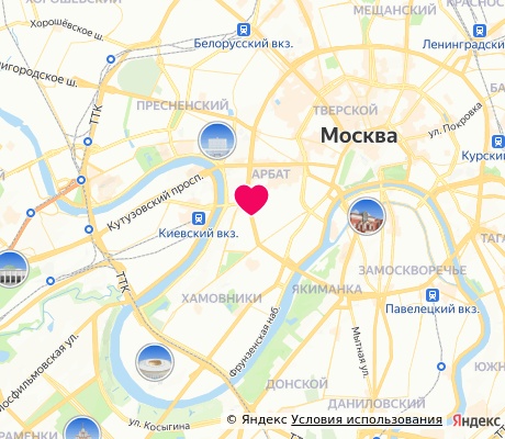 На карте
