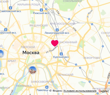 На карте