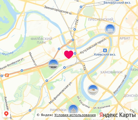 На карте