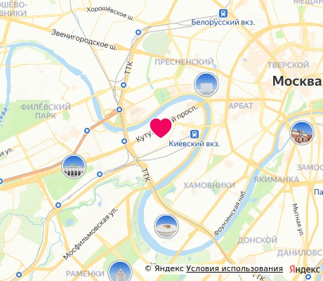 На карте