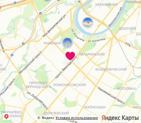 На карте